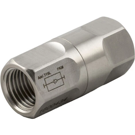 Clapet Anti-retour RS PRO 66061 Fileté 1/8 In Female, Femelle 1/8 Pouce, 0.2 → 25bar ( Prix Pour Paquet De 2 ) 3 Clapet Anti-retour RS PRO 66061 Fileté 1/8 In Female, Femelle 1/8 Pouce, 0.2 → 25bar ( Prix Pour Paquet De 2 )