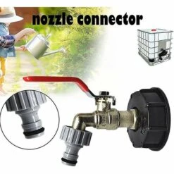 REGALOS Adaptateur IBC Avec Robinet En Laiton Et Raccord De Robinet Amovible -Promos Raccord d'arrosage Magasin 60447000 3