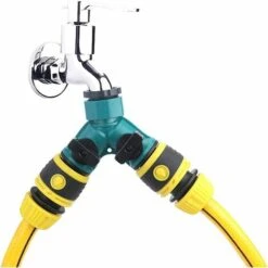 FR-LIFE 3 Séparateurs De Tuyau D'arrosage Extérieur Séparateur Connecteurs Rapides Y Pour Jardin Distributeur Réglable Pour Jardin 3/4 " Séparateur De Tuyau D'arrosage À 2 Voies Pour Jardin Pour L'arrosage, BR-Vie -Promos Raccord d'arrosage Magasin 60609651 3