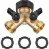 JOORRT Robinet Double Machine A Lave, Répartiteur De Robinet De Jardin En Laiton, Raccord En Y, 3/4 Pouces Pour Connexion De 2 Appareils 1 JOORRT Robinet Double Machine A Lave, Répartiteur De Robinet De Jardin En Laiton, Raccord En Y, 3/4 Pouces Pour Connexion De 2 Appareils -Promos Raccord d'arrosage Magasin 60667858 1