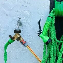 JOORRT Robinet Double Machine A Lave, Répartiteur De Robinet De Jardin En Laiton, Raccord En Y, 3/4 Pouces Pour Connexion De 2 Appareils -Promos Raccord d'arrosage Magasin 60667858 4