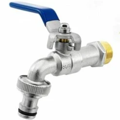 DECKON 1/2'' Pouce Robinet D'eau En Laiton De Qualité Supérieure, Résistant à La Rouille Et Au Gel + Raccord De Tuyau Gratuit + Ebook | Pour Jardin, Machine à Laver, Baril De Pluie