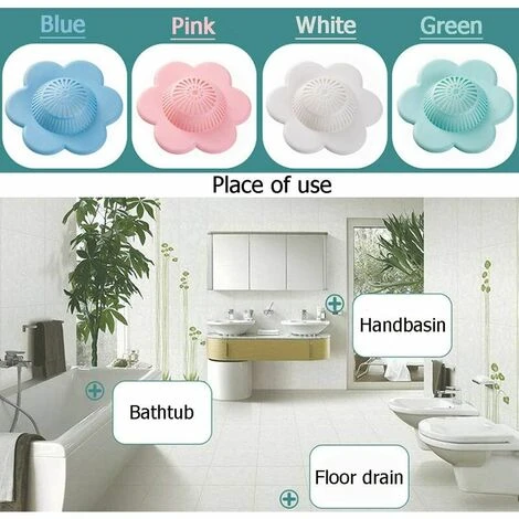 Cisea Accessoire Pour évier Filtre De Vidange D'évier De Cuisine En Forme De Fleur égout Salle De Bain Siphon De Sol 4-pack 5 Cisea Accessoire Pour évier Filtre De Vidange D'évier De Cuisine En Forme De Fleur égout Salle De Bain Siphon De Sol 4-pack – Image 3