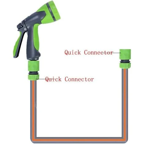 NAXUNNN Raccord Tuyau D'Arrosage,Connecteur Arrosage Accessoires De Tuyau (6 Raccord De Tuyau Rapide, 3 Raccord Mâle Double), Kit De Connexion Rapide Et Facile. 4 NAXUNNN Raccord Tuyau D'Arrosage,Connecteur Arrosage Accessoires De Tuyau (6 Raccord De Tuyau Rapide, 3 Raccord Mâle Double), Kit De Connexion Rapide Et Facile. – Image 2