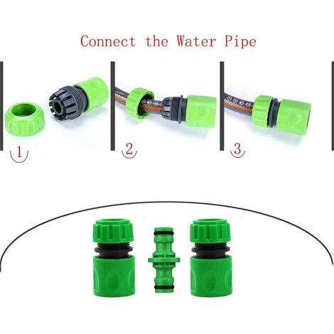 NAXUNNN Raccord Tuyau D'Arrosage,Connecteur Arrosage Accessoires De Tuyau (6 Raccord De Tuyau Rapide, 3 Raccord Mâle Double), Kit De Connexion Rapide Et Facile. 7 NAXUNNN Raccord Tuyau D'Arrosage,Connecteur Arrosage Accessoires De Tuyau (6 Raccord De Tuyau Rapide, 3 Raccord Mâle Double), Kit De Connexion Rapide Et Facile. – Image 5