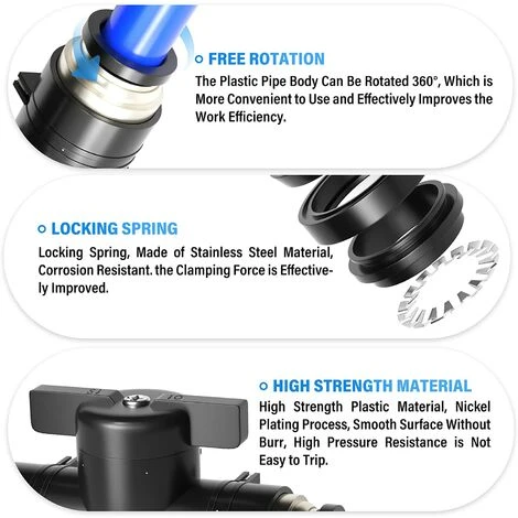 FR-LIFE BR-Vie 5 Pièces 6mm OD Vanne à Boisseau Sphérique Pneumatique, Raccords De Vanne De Commande à Pousser (connecteurs BUC6) 5 FR-LIFE BR-Vie 5 Pièces 6mm OD Vanne à Boisseau Sphérique Pneumatique, Raccords De Vanne De Commande à Pousser (connecteurs BUC6) – Image 3