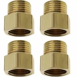 ROSIER Lot De 4 Raccords De Conversion En Laiton Femelle 3/8" Vers 1/4" Mâle Pour Air Eau Gaz Carburant——VEBTles
