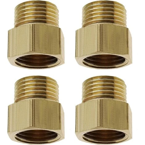 ROSIER Lot De 4 Raccords De Conversion En Laiton Femelle 3/8" Vers 1/4" Mâle Pour Air Eau Gaz Carburant——VEBTles 3 ROSIER Lot De 4 Raccords De Conversion En Laiton Femelle 3/8" Vers 1/4" Mâle Pour Air Eau Gaz Carburant——VEBTles