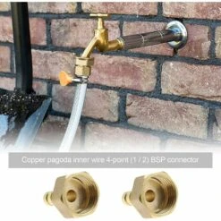 ROSIER 2pcs 8mm 1/2 Pouces BSP Filetage Femelle Barbillon En Laiton Raccords Connecteurs Tuyau Joint Barbelé Adaptateur Coupleur Pour Carburant Air Gaz Eau Huile——VEBTles -Promos Raccord d'arrosage Magasin 60937298 3