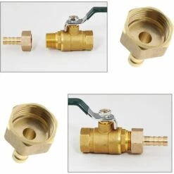 ROSIER 2pcs 8mm 1/2 Pouces BSP Filetage Femelle Barbillon En Laiton Raccords Connecteurs Tuyau Joint Barbelé Adaptateur Coupleur Pour Carburant Air Gaz Eau Huile——VEBTles -Promos Raccord d'arrosage Magasin 60937298 5