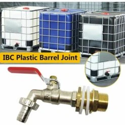 QERSTA Robinet Cuve 1000L,Robinet Recuperateur Eau De Pluie Adaptateur De Cuve 1/2" (13 Mm) Robinet,Adaptateur De Réservoir (1PCS) -Promos Raccord d'arrosage Magasin 61062279 3