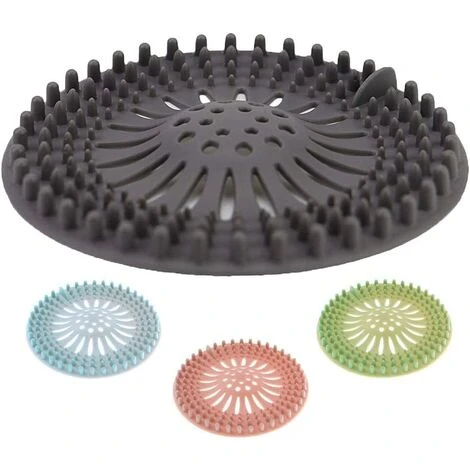 REGALI Extension De Cheveux Couvercle De Vidange De Douche, Lot De 4 Protecteurs De Vidange De Bouchons De Cheveux Pour Baignoire Et Cuisine, Passoire D'évier En Caoutchouc Réutilisable 3 REGALI Extension De Cheveux Couvercle De Vidange De Douche, Lot De 4 Protecteurs De Vidange De Bouchons De Cheveux Pour Baignoire Et Cuisine, Passoire D'évier En Caoutchouc Réutilisable