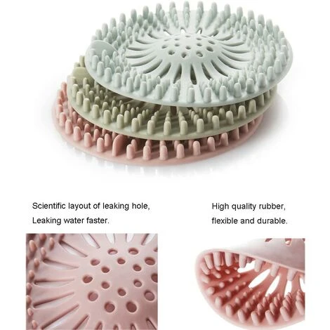 REGALI Extension De Cheveux Couvercle De Vidange De Douche, Lot De 4 Protecteurs De Vidange De Bouchons De Cheveux Pour Baignoire Et Cuisine, Passoire D'évier En Caoutchouc Réutilisable 6 REGALI Extension De Cheveux Couvercle De Vidange De Douche, Lot De 4 Protecteurs De Vidange De Bouchons De Cheveux Pour Baignoire Et Cuisine, Passoire D'évier En Caoutchouc Réutilisable – Image 4