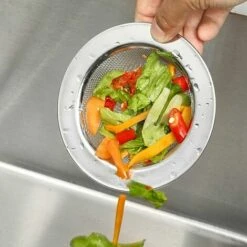 REGALI Passoire D'évier De Cuisine 2 Pièces Mise à Niveau En Acier Inoxydable, Crépine De Vidange D'évier De Cuisine, Crépine D'évier (acier Inoxydable) Avec Grand Côté Large De 11,4 Cm De Diamètre. -Promos Raccord d'arrosage Magasin 61206540 3