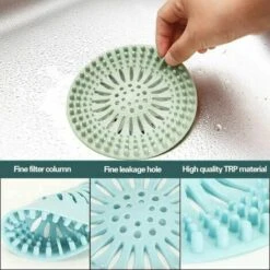 NAXUNNN Drain Hair Catcher Piège à Cheveux En Silicone Durable Avec Ventouses Bouchon De Cheveux Couvercles De Drain De Douche Facile à Installer Et à Nettoyer Costume Pour Salle De Bain Baignoire Et Cuisine Lot De 2 -Promos Raccord d'arrosage Magasin 61254669 3