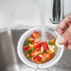 FR-LIFE BR-Vie Crépine D'évier Tamis D'évier Tamis D´évier INOX Attrape Cheveux Douche Baignoire Grille Evier Cuisine Filtre Anti-colmatage Pour Evier De Cuisine Salle De Bain Lavabo Baignoires, 2 Pcs (10.2cm) -Promos Raccord d'arrosage Magasin 61306461 4