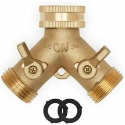 SINCèREETALI Robinet à Boisseau Sphérique à Deux Voies De Jardin Vanne De Dérivation De Type Y (rondelles De Type A 2)