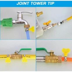 CATHERINE 4X Connecteur De Coupleur Raccord Tuyau Barbelé En Laiton Avec Raccord De Mamelon Mâle PC 3/8 Pouce Pour Air Eau Carburant Gazole,10mm -Promos Raccord d'arrosage Magasin 63740504 4