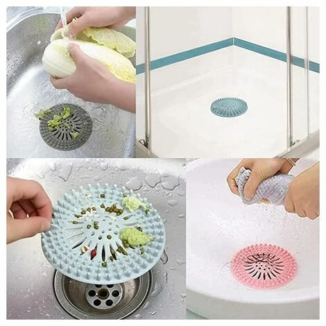 SINCèREETALI De Filtre à Cheveux En Silicone, Dispositif De Protection De Drainage Universel,pour Trous De Drainage, Utilisé Dans La Salle De Bain Et La Cuisine, La Salle De Bain, Facile à Nettoyer.(4 Pièces ) 4 SINCèREETALI De Filtre à Cheveux En Silicone, Dispositif De Protection De Drainage Universel,pour Trous De Drainage, Utilisé Dans La Salle De Bain Et La Cuisine, La Salle De Bain, Facile à Nettoyer.(4 Pièces ) – Image 2