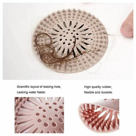 SINCèREETALI De Filtre à Cheveux En Silicone, Dispositif De Protection De Drainage Universel,pour Trous De Drainage, Utilisé Dans La Salle De Bain Et La Cuisine, La Salle De Bain, Facile à Nettoyer.(4 Pièces ) 5 SINCèREETALI De Filtre à Cheveux En Silicone, Dispositif De Protection De Drainage Universel,pour Trous De Drainage, Utilisé Dans La Salle De Bain Et La Cuisine, La Salle De Bain, Facile à Nettoyer.(4 Pièces ) – Image 3