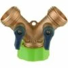 SINCèREETALI Raccord Y Forme Adaptateur De Robinet 2 Voies Laiton Tuyau D'arrosage Vanne Connecteur Pour L'irrigation De Jardin En Plein Air 5 * 5.5 * 7.5cm