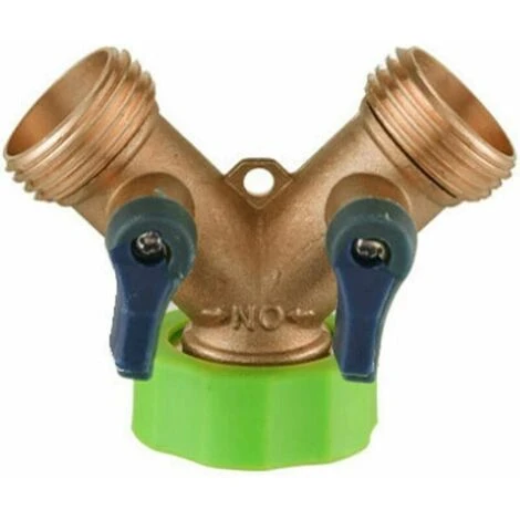 SINCèREETALI Raccord Y Forme Adaptateur De Robinet 2 Voies Laiton Tuyau D'arrosage Vanne Connecteur Pour L'irrigation De Jardin En Plein Air 5 * 5.5 * 7.5cm 3 SINCèREETALI Raccord Y Forme Adaptateur De Robinet 2 Voies Laiton Tuyau D'arrosage Vanne Connecteur Pour L'irrigation De Jardin En Plein Air 5 * 5.5 * 7.5cm