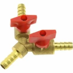 SINCèREETALI 8mm Laiton Raccord De Tuyau Y-Type 3 Voies Joint De Tuyaux Connecteur Adaptateur Compatible Pour Air Eau Gaz