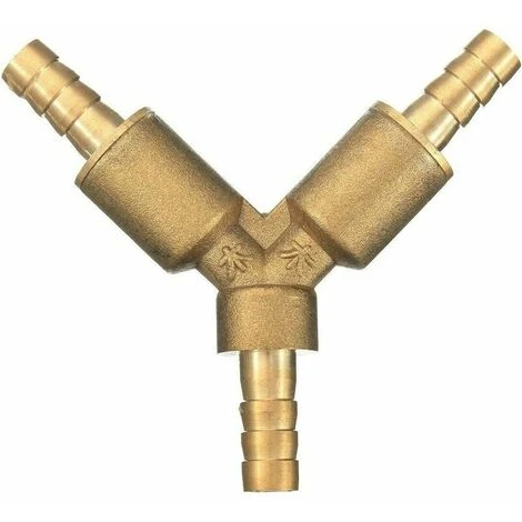 FOZIY Vanne à Boisseau Sphérique En Laiton, 10 Mm, 3 Voies, Valve à Boisseau Sphérique En Y, Raccord De Tuyau Cannelé, Adaptateur Pour Robinet, Eau, Gaz, Huile (lot De 1),Fonepro 4 FOZIY Vanne à Boisseau Sphérique En Laiton, 10 Mm, 3 Voies, Valve à Boisseau Sphérique En Y, Raccord De Tuyau Cannelé, Adaptateur Pour Robinet, Eau, Gaz, Huile (lot De 1),Fonepro – Image 2