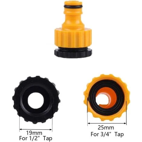 BENOBBY KIDS Kit De Coupleur Rapide De Tuyau De 4 Pièces, Coupleur De Tuyau Rapide En Plastique Coupleur De Tuyau D'arrosage Pour Tuyau D'arrosage 1/2", 3/4" Raccord Rapide De Tuyau 5 BENOBBY KIDS Kit De Coupleur Rapide De Tuyau De 4 Pièces, Coupleur De Tuyau Rapide En Plastique Coupleur De Tuyau D'arrosage Pour Tuyau D'arrosage 1/2", 3/4" Raccord Rapide De Tuyau – Image 3