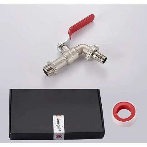 BENOBBY KIDS Robinet Exterieur Jardin 1/2 - Robinet Jardin Avec Adaptateur, Robinet Antigel -10 ℃, Résistance à Haute Température 120 ℃, Antirouille, Robinet D'arrosage à Sphère, Laiton 7 BENOBBY KIDS Robinet Exterieur Jardin 1/2 - Robinet Jardin Avec Adaptateur, Robinet Antigel -10 ℃, Résistance à Haute Température 120 ℃, Antirouille, Robinet D'arrosage à Sphère, Laiton – Image 5