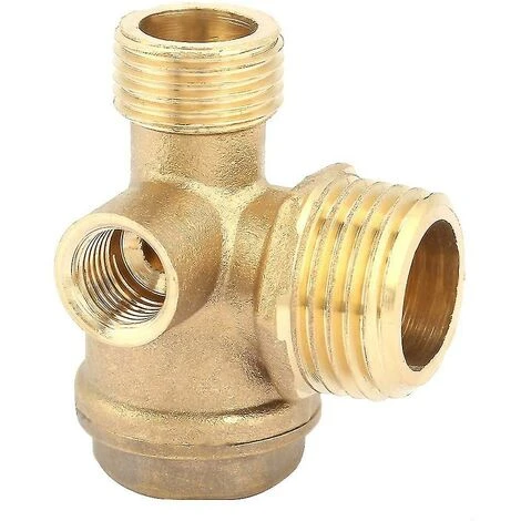 LTS FAFA Clapet Anti-retour, Compresseur D'air En Laiton à 3 Ports Clapet Anti-retour Compresseur D'air Ma 4 LTS FAFA Clapet Anti-retour, Compresseur D'air En Laiton à 3 Ports Clapet Anti-retour Compresseur D'air Ma – Image 2