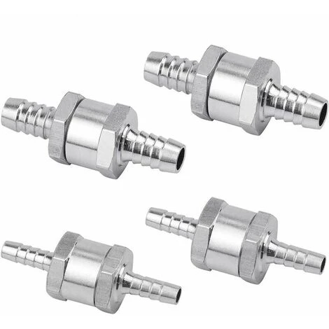 DECKON Set De 1Clapet Anti-retour Gasoil 6/8/10/12mm, Valve à Carburant En Alliage D'aluminium Avec Flèche Pour Pour Essence Diesel Voiture Bateau Moto 3 DECKON Set De 1Clapet Anti-retour Gasoil 6/8/10/12mm, Valve à Carburant En Alliage D'aluminium Avec Flèche Pour Pour Essence Diesel Voiture Bateau Moto