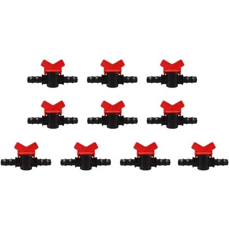 GRID COOL Lot De 10 Robinets De Jardin En Plastique, Connecteur De Valve De Tuyau Rapide PE 16 X 16 Mm 5 GRID COOL Lot De 10 Robinets De Jardin En Plastique, Connecteur De Valve De Tuyau Rapide PE 16 X 16 Mm – Image 3