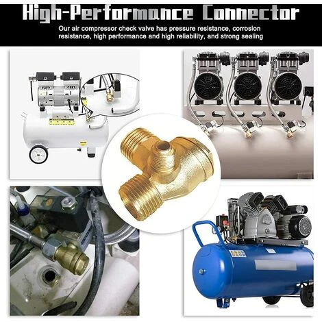 GALOZZOIT Lot De 2 Vannes Anti-retour 3 Voies Avec Filetage Extérieur (20 × 16 × 10 Mm) 3 Voies En Laiton Valve De Surpression Compresseur Pour Homme 6 GALOZZOIT Lot De 2 Vannes Anti-retour 3 Voies Avec Filetage Extérieur (20 × 16 × 10 Mm) 3 Voies En Laiton Valve De Surpression Compresseur Pour Homme – Image 4