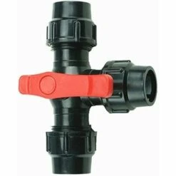 HEGUYEY Vanne De Conduite De Raccordement À Trois Voies, Clapets De Tuyaux Connecteur Type De Type T - Diamètre Interne 20 25 32 40 50 63mm Soupape À Rotule-2pcs -Promos Raccord d'arrosage Magasin 64148195 3