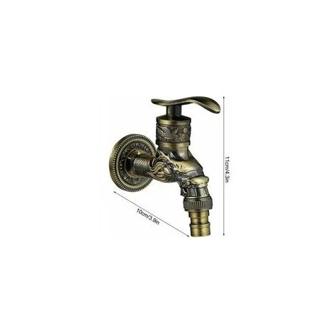 BENOBBY KIDS Robinet Mural RéTro En Laiton, Robinet Exterieur Jardin G1/2", Robinet En Laiton Antique, Robinet Mural Vintage, Antique Cuivre Dragon Sculpté Robinet Pour Cuisine Bain Jardin 7 BENOBBY KIDS Robinet Mural RéTro En Laiton, Robinet Exterieur Jardin G1/2", Robinet En Laiton Antique, Robinet Mural Vintage, Antique Cuivre Dragon Sculpté Robinet Pour Cuisine Bain Jardin – Image 5