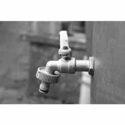 WAVE R15 Robinet De Jardin Laiton 1/4 Tour 15x21-nez 20x27, Argent, Entrée 15x21 Sortie -Promos Raccord d'arrosage Magasin 64221082 3