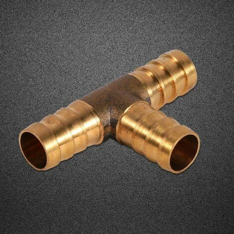 LYCXAMES Raccord De Tuyau De Carburant Barbelé, 3 Voies En T - Raccord De Tuyau En Laiton - Adaptateur Pour Carburant, Air, Eau, Gaz, Huile(12mm) 6 LYCXAMES Raccord De Tuyau De Carburant Barbelé, 3 Voies En T - Raccord De Tuyau En Laiton - Adaptateur Pour Carburant, Air, Eau, Gaz, Huile(12mm) – Image 4