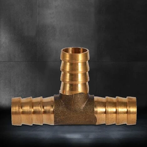 LYCXAMES Raccord De Tuyau De Carburant Barbelé, 3 Voies En T - Raccord De Tuyau En Laiton - Adaptateur Pour Carburant, Air, Eau, Gaz, Huile(12mm) 7 LYCXAMES Raccord De Tuyau De Carburant Barbelé, 3 Voies En T - Raccord De Tuyau En Laiton - Adaptateur Pour Carburant, Air, Eau, Gaz, Huile(12mm) – Image 5