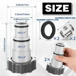 CESIèCLEFOU 2PCS Adaptateur Tuyau Piscine, Adaptateur Piscine, Adaptateur Pour Piscine Intex, Adaptateur Tuyau Piscine, Adaptateur Tuyau Pour Pompe, Raccord Pour Tuyau Piscine Ø 32 Et 38 Mm Lefou 8 CESIèCLEFOU 2PCS Adaptateur Tuyau Piscine, Adaptateur Piscine, Adaptateur Pour Piscine Intex, Adaptateur Tuyau Piscine, Adaptateur Tuyau Pour Pompe, Raccord Pour Tuyau Piscine Ø 32 Et 38 Mm Lefou -Promos Raccord d'arrosage Magasin 64450272 2
