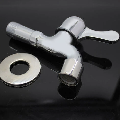 EAUDACè Mitigeur Mural Evier (1/2'', Eau Froide), Robinet De Extérieur/Jardin, Laiton/Chromé 4 EAUDACè Mitigeur Mural Evier (1/2'', Eau Froide), Robinet De Extérieur/Jardin, Laiton/Chromé – Image 2