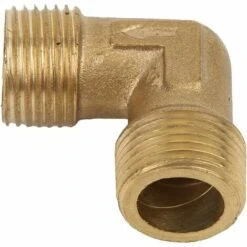 SINCèREETALI Raccord Coudé Pour Compresseur D'air, Clapet Anti-retour En Laiton Forgé à Filetage Mâle à 90 Degrés G 3/8"x G 3/8" Raccord De Tuyau