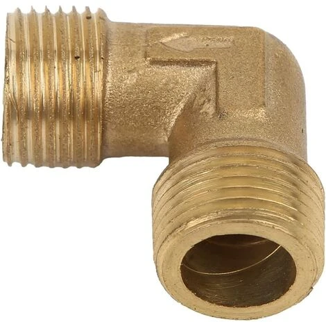 SINCèREETALI Raccord Coudé Pour Compresseur D'air, Clapet Anti-retour En Laiton Forgé à Filetage Mâle à 90 Degrés G 3/8"x G 3/8" Raccord De Tuyau 3 SINCèREETALI Raccord Coudé Pour Compresseur D'air, Clapet Anti-retour En Laiton Forgé à Filetage Mâle à 90 Degrés G 3/8"x G 3/8" Raccord De Tuyau