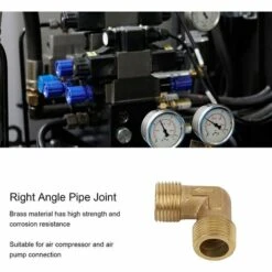 SINCèREETALI Raccord Coudé Pour Compresseur D'air, Clapet Anti-retour En Laiton Forgé à Filetage Mâle à 90 Degrés G 3/8"x G 3/8" Raccord De Tuyau 9 SINCèREETALI Raccord Coudé Pour Compresseur D'air, Clapet Anti-retour En Laiton Forgé à Filetage Mâle à 90 Degrés G 3/8"x G 3/8" Raccord De Tuyau -Promos Raccord d'arrosage Magasin 64497835 3