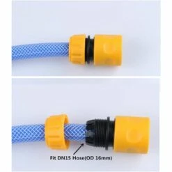 6 Pièces Rapides Raccord De Raccord Rapide à Embout De 1/2" Tuyau Hose Quick Connector GrooFoo -Promos Raccord d'arrosage Magasin 64530376 3