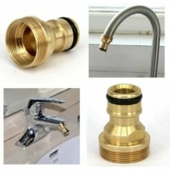 JOORRT Tuyau Robinet Mitigeur Connecteur Adaptateur Tuyau De Conduite D'eau Joiner Raccord -Promos Raccord d'arrosage Magasin 64563795 5