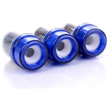 MERéTéET Robinet De Cuisine Filtre À Activé Détachant Carbone Purificateur Robinet De Salle De Bains Douche Robinet Installation Facile 3.8*6cm Bleue 3pcs,KoleZy 4 MERéTéET Robinet De Cuisine Filtre À Activé Détachant Carbone Purificateur Robinet De Salle De Bains Douche Robinet Installation Facile 3.8*6cm Bleue 3pcs,KoleZy – Image 2