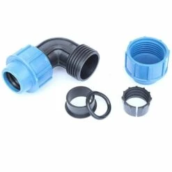 MINKUROW Raccords De Tuyau Mâles à Dégagement Rapide Coudé En PE, Coudes à Dégagement Rapide D'irrigation à économie D'eau, Coude D'arrosage Goutte à Goutte (coude 75*1/2)