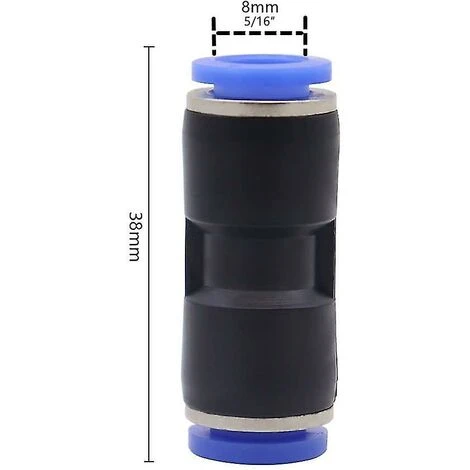 BAICCCF Robinet De Cuve De Récupération D'eau 12 Pièces Plastique Et Cuivre Pneumatique Connecteur Droit Air Push Connecteur Rapide Droit Push Connecteur Tuyau Raccords Rapides Pour 8 4 BAICCCF Robinet De Cuve De Récupération D'eau 12 Pièces Plastique Et Cuivre Pneumatique Connecteur Droit Air Push Connecteur Rapide Droit Push Connecteur Tuyau Raccords Rapides Pour 8 – Image 2