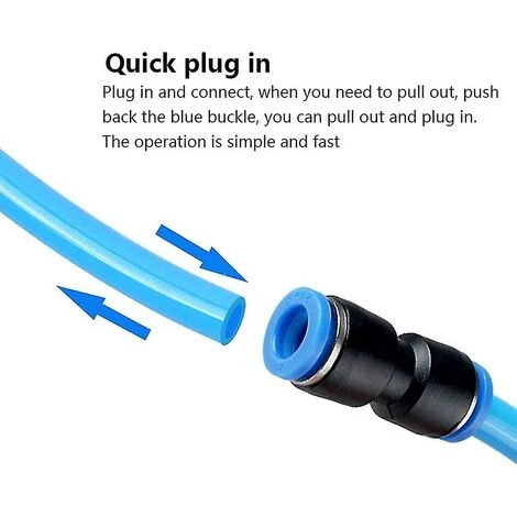 BAICCCF Robinet De Cuve De Récupération D'eau 12 Pièces Plastique Et Cuivre Pneumatique Connecteur Droit Air Push Connecteur Rapide Droit Push Connecteur Tuyau Raccords Rapides Pour 8 7 BAICCCF Robinet De Cuve De Récupération D'eau 12 Pièces Plastique Et Cuivre Pneumatique Connecteur Droit Air Push Connecteur Rapide Droit Push Connecteur Tuyau Raccords Rapides Pour 8 – Image 5